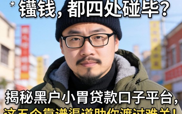 急需用钱却四处碰壁？揭秘黑户小额贷款口子平台，这五个靠谱渠道助你渡过难关！