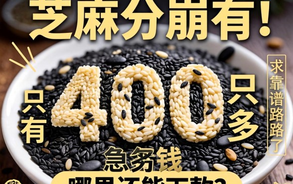 芝麻分崩了只有400多，急用钱哪里还能下款？求靠谱路子！