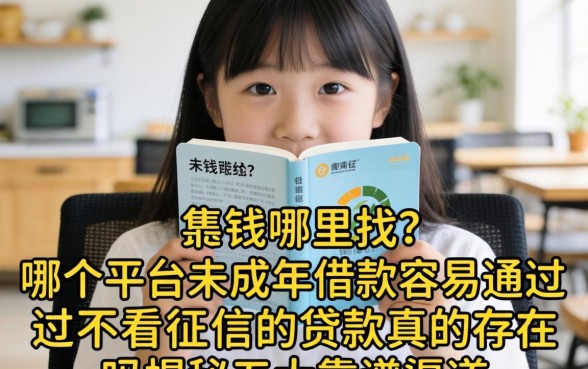 急需用钱哪里找?哪个平台未成年借钱容易通过不看征信的贷款真的存在吗?揭秘五大靠谱渠道