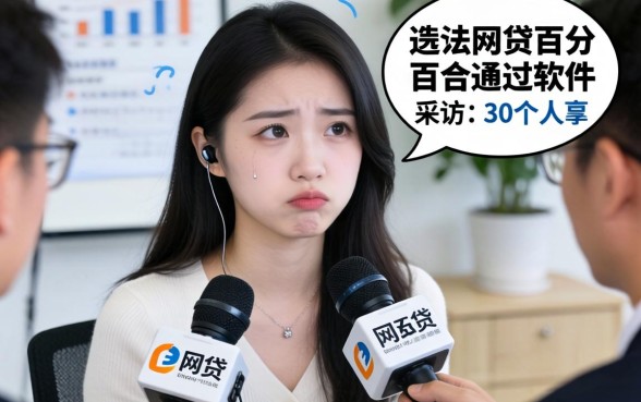有没有什么网贷百分百通过的软件？我采访了30个人，答案很扎心