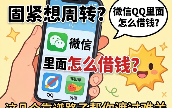手头紧想周转？微信QQ里面怎么借钱？这几个靠谱路子帮你渡过难关