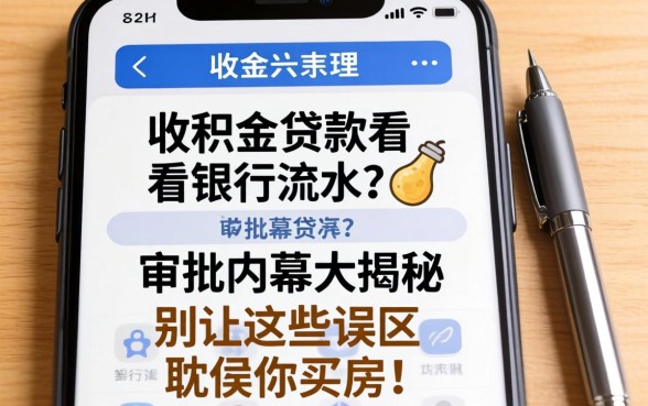 公积金贷款看不看银行流水？审批内幕大揭秘，别让这些误区耽误你买房！