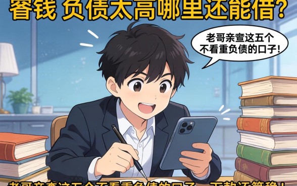 急需用钱但负债太高哪里还能借?老哥亲测这五个不看重负债的口子,下款还算稳!