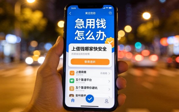 深夜急用钱怎么办?手机上借钱哪家快安全?这五个靠谱平台带你避坑