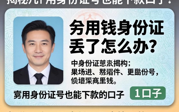 急用钱身份证丢了怎么办？揭秘几个不用身份证号也能下款的口子