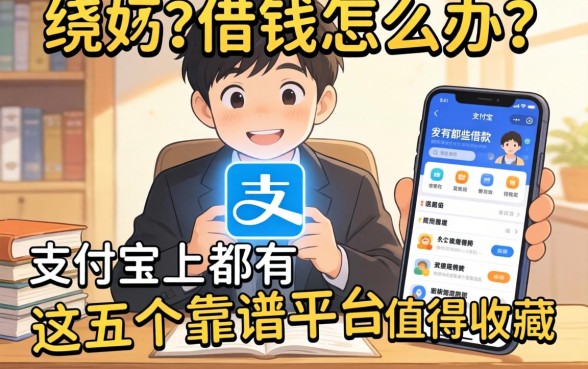 急需用钱怎么办?支付宝上都有哪些借款软件?这五个靠谱平台值得收藏