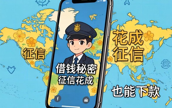 我手机里藏着的借钱秘密,征信花成地图也能下款