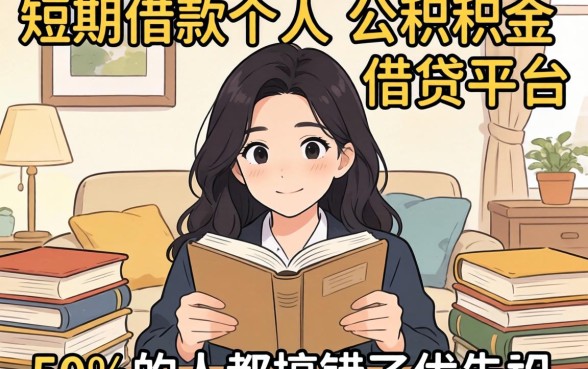 我翻遍了短期借款个人和公积金借钱平台，发现80%的人都搞错了优先级