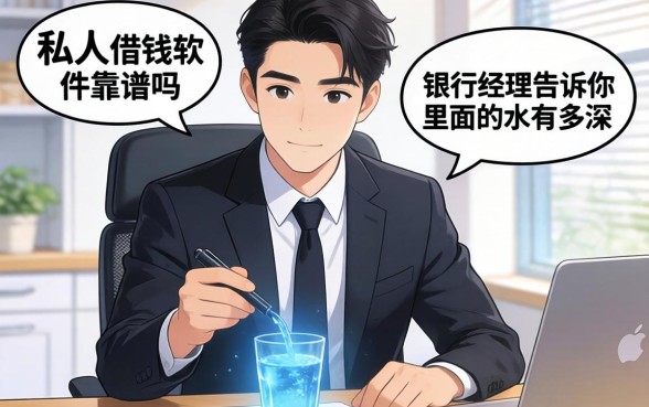 私人借钱软件靠谱吗？银行经理告诉你里面的水有多深