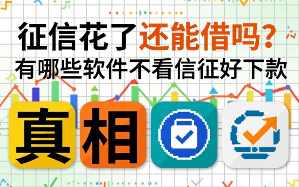 征信花了还能借吗?有哪些软件不看征信好下款的真相
