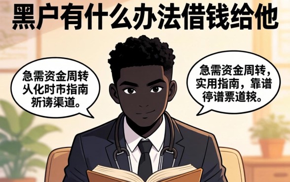 黑户有什么办法借钱给他？急需资金周转的实用指南与靠谱渠道推荐