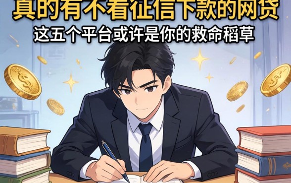 急需用钱却四处碰壁？真的有不看征信下款的网贷吗？这五个平台或许是你的救命稻草