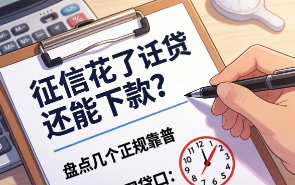 我征信花了还能下款？盘点几个正规靠谱的网贷口子