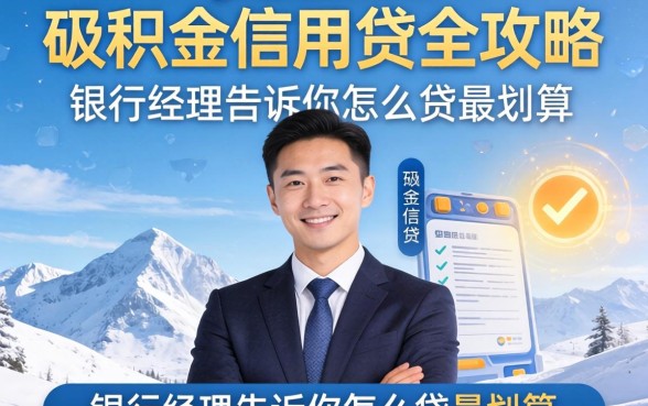 公积金信用贷全攻略：银行经理告诉你怎么贷最划算