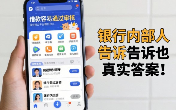 手机上有哪些平台借款容易通过审核？银行内部人告诉你真实答案