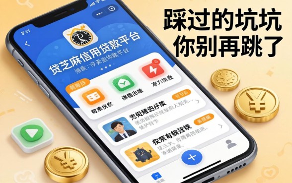 手机贷芝麻信用贷款平台有哪些？我踩过的坑你别再跳了