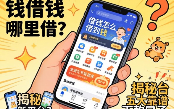 急需用钱哪里借？手机借钱怎么借到钱的平台有哪些？揭秘五大靠谱下款口子