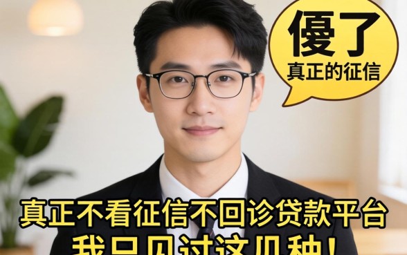 别傻了，真正不看征信不回访贷款的平台，我只见过这几种