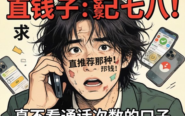 急需用钱但通话记录乱七八糟？求推荐那种真不看通话次数的口子！