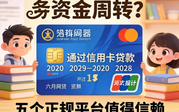 急需资金周转？通过信用卡贷款的网贷有哪些？这五个正规平台值得信赖