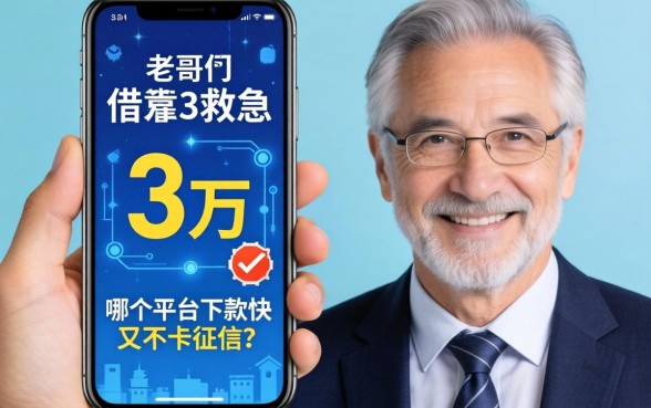 手机上想借3万救急，哪个平台下款快又不卡征信？求老哥们推荐靠谱路子！