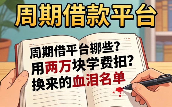 周期借款平台有哪些？我用两万块学费换来的血泪名单