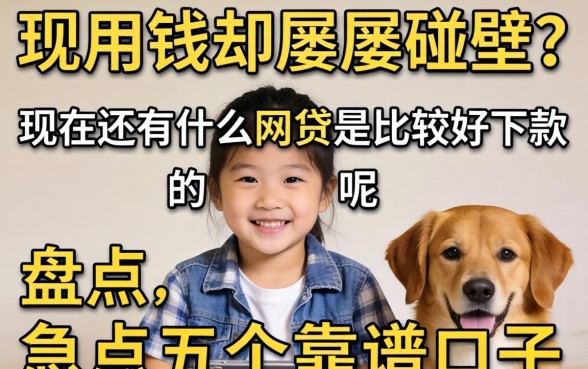 急用钱却屡屡碰壁？现在还有什么网贷是比较好下款的呢？盘点五个靠谱口子