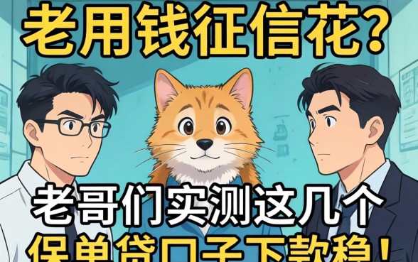 急用钱征信花？老哥们实测这几个保单贷口子下款稳！