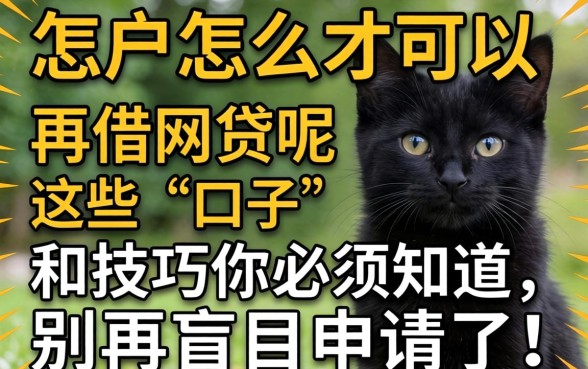 黑户怎么才可以再借网贷呢？这些“口子”和技巧你必须知道，别再盲目申请了！