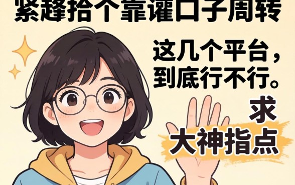 手头紧想找个靠谱口子周转，这几个平台到底行不行？求大神指点！