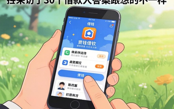 在手机上借钱要下什么软件？我采访了30个借款人，答案跟你想的不一样