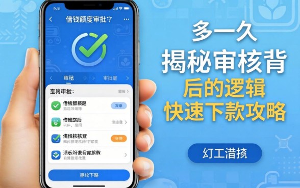 手机借钱额度审批中需要多久？揭秘审核背后的逻辑与快速下款攻略