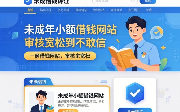 揭秘几个未成年小额借钱网站，审核宽松到不敢信