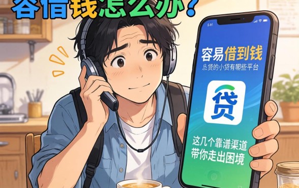 急需用钱怎么办？容易借到钱的小贷有哪些平台？这几个靠谱渠道带你走出困境