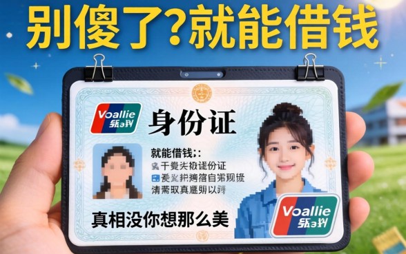 不用拍身份证就能借钱的软件？别傻了，真相没你想那么美