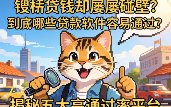 急需用钱却屡屡碰壁？到底哪些贷款软件容易通过？揭秘五大高通过率平台