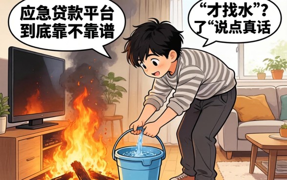家里着火了才找水桶？应急贷款平台到底靠不靠谱，说点真话