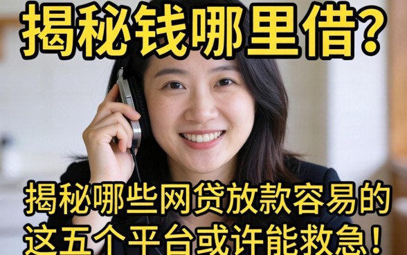 急需用钱哪里借？揭秘哪些网贷放款容易的，这五个平台或许能救急