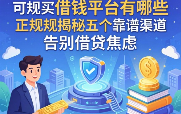 正规可以借钱的平台有哪些?揭秘五个靠谱渠道,告别借贷焦虑