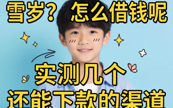 不满十八岁怎么借钱呢？实测几个还能下款的渠道