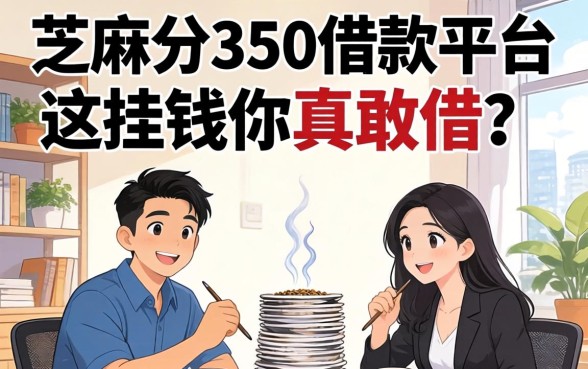 芝麻分350借款平台：这钱你真敢借？