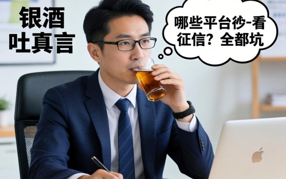 银行经理酒后吐真言：哪些平台不看征信？全是坑