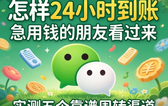 微信要怎样24小时到账?急用钱的朋友看过来,实测五个靠谱周转渠道