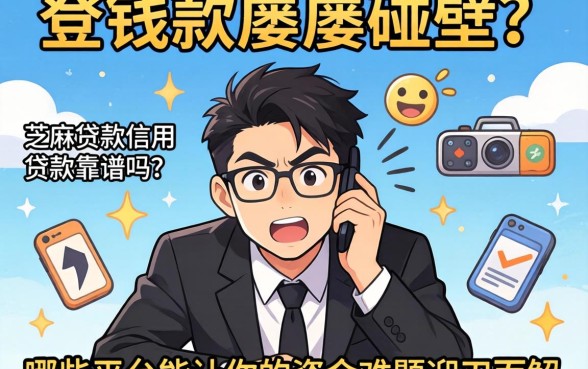 急需用钱却屡屡碰壁？芝麻贷款信用贷款靠谱吗？哪些平台能让你的资金难题迎刃而解？