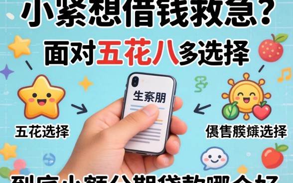 手头紧想借钱救急？面对五花八门的选择，到底小额分期贷款哪个好？