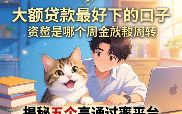 急需资金周转?大额贷款最好下的口子是哪个?揭秘五个高通过率平台