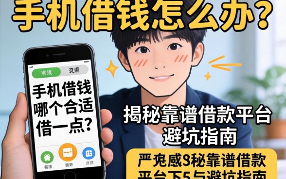 急需用钱怎么办？手机借钱哪个合适借一点？揭秘靠谱借款平台与避坑指南