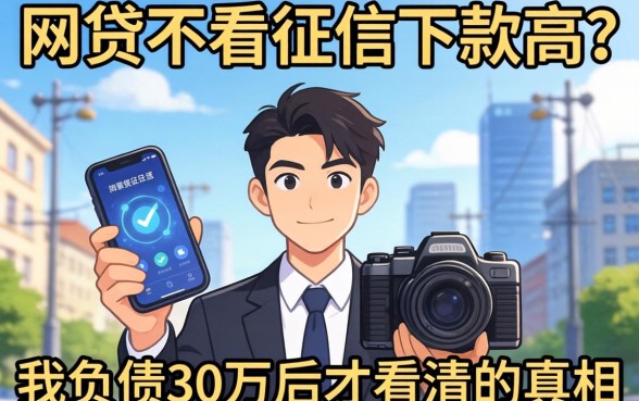 哪些网贷不看征信下款高？我负债30万后才看清的真相