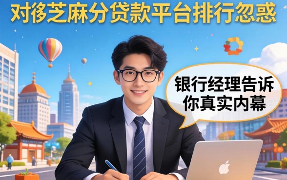 别被芝麻分贷款平台排行忽悠，银行经理告诉你真实内幕