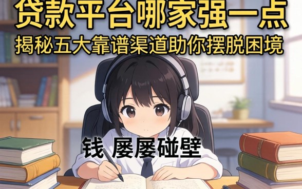 急需用钱却屡屡碰壁？贷款平台哪家强一点？揭秘五大靠谱渠道助你摆脱困境